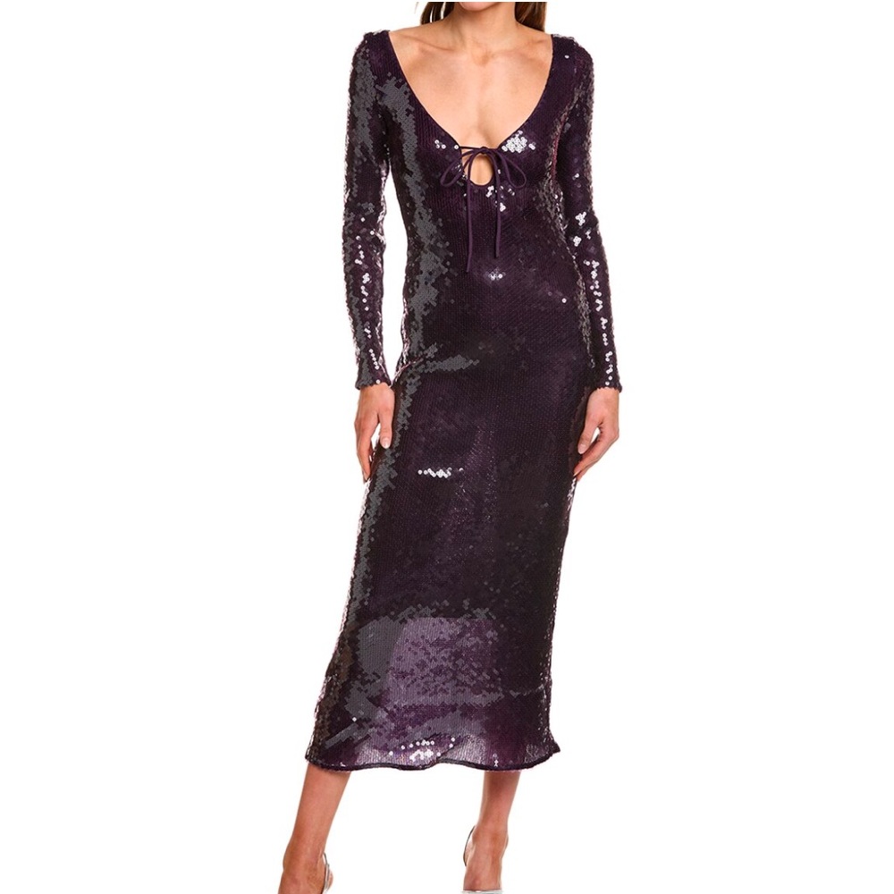 Bardot Size 8 sequin dress purple
